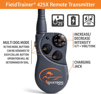 FieldTrainer 425X Remote Trainer, 500-Yard Range, Waterproof