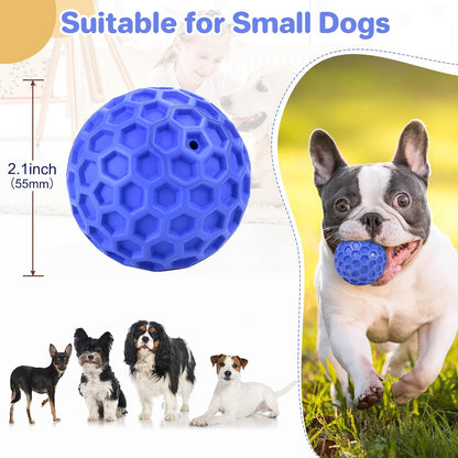 Indestructible Squeaky Dog Ball, Relieves Anxiety, Cleans Teeth, Interactive Chew Toy for Aggressive Chewers, Dog Toy for Large Breeds, Outdoor Waterproof