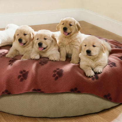 Fleece Dog Blankets 6-Pack, Soft Stretchy for Small Medium Puppy