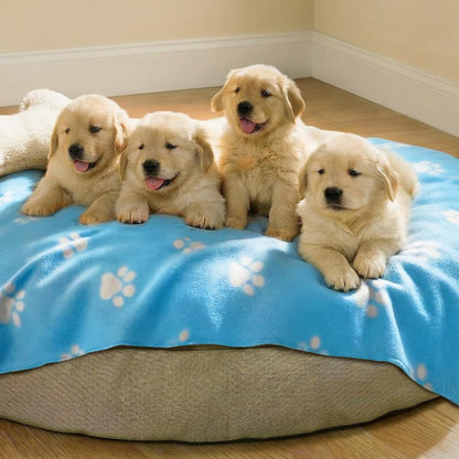 Fleece Dog Blankets 6-Pack, Soft Stretchy for Small Medium Puppy