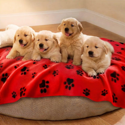 Fleece Dog Blankets 6-Pack, Soft Stretchy for Small Medium Puppy