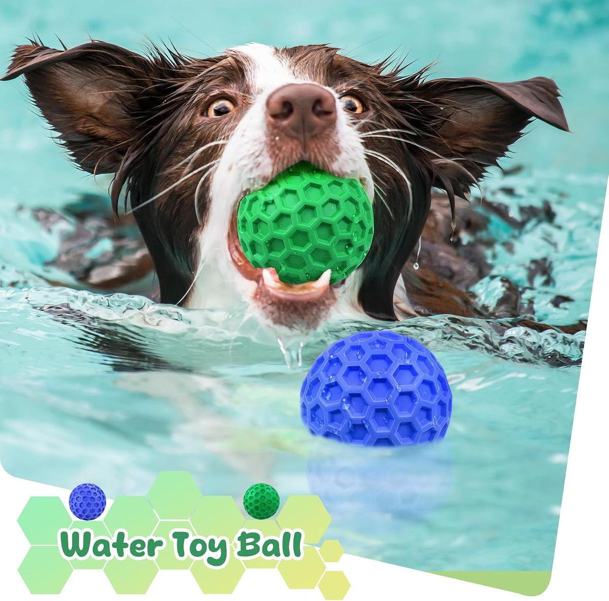 Tough Dog Chew Toys for Aggressive Chewers, Indestructible Dog Balls for Aggressive Chewers, Squeaky Balls for Dogs, Squeaky Toys for Large Dogs, Funny Heavy Duty Ball