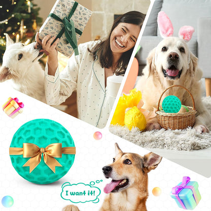 Tough Dog Chew Toys for Aggressive Chewers, Indestructible Dog Balls for Aggressive Chewers, Squeaky Balls for Dogs, Squeaky Toys for Large Dogs, Funny Heavy Duty Ball