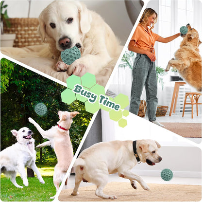 Tough Dog Chew Toys for Aggressive Chewers, Indestructible Dog Balls for Aggressive Chewers, Squeaky Balls for Dogs, Squeaky Toys for Large Dogs, Funny Heavy Duty Ball