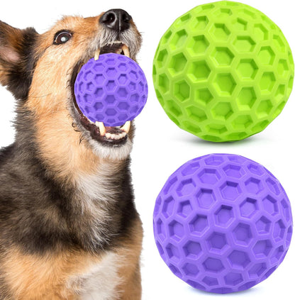 Tough Dog Chew Toys for Aggressive Chewers, Indestructible Dog Balls for Aggressive Chewers, Squeaky Balls for Dogs, Squeaky Toys for Large Dogs, Funny Heavy Duty Ball