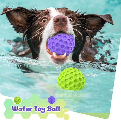 Tough Dog Chew Toys for Aggressive Chewers, Indestructible Dog Balls for Aggressive Chewers, Squeaky Balls for Dogs, Squeaky Toys for Large Dogs, Funny Heavy Duty Ball