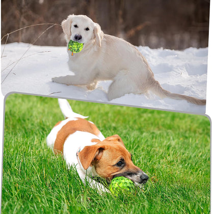 Tough Dog Chew Toys for Aggressive Chewers, Indestructible Dog Balls for Aggressive Chewers, Squeaky Balls for Dogs, Squeaky Toys for Large Dogs, Funny Heavy Duty Ball