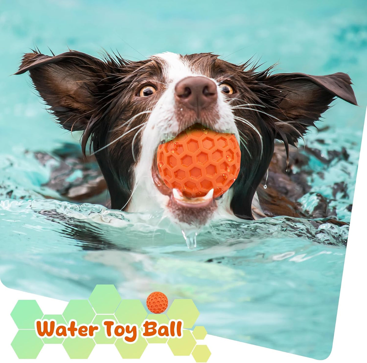 Tough Dog Chew Toys for Aggressive Chewers, Indestructible Dog Balls for Aggressive Chewers, Squeaky Balls for Dogs, Squeaky Toys for Large Dogs, Funny Heavy Duty Ball