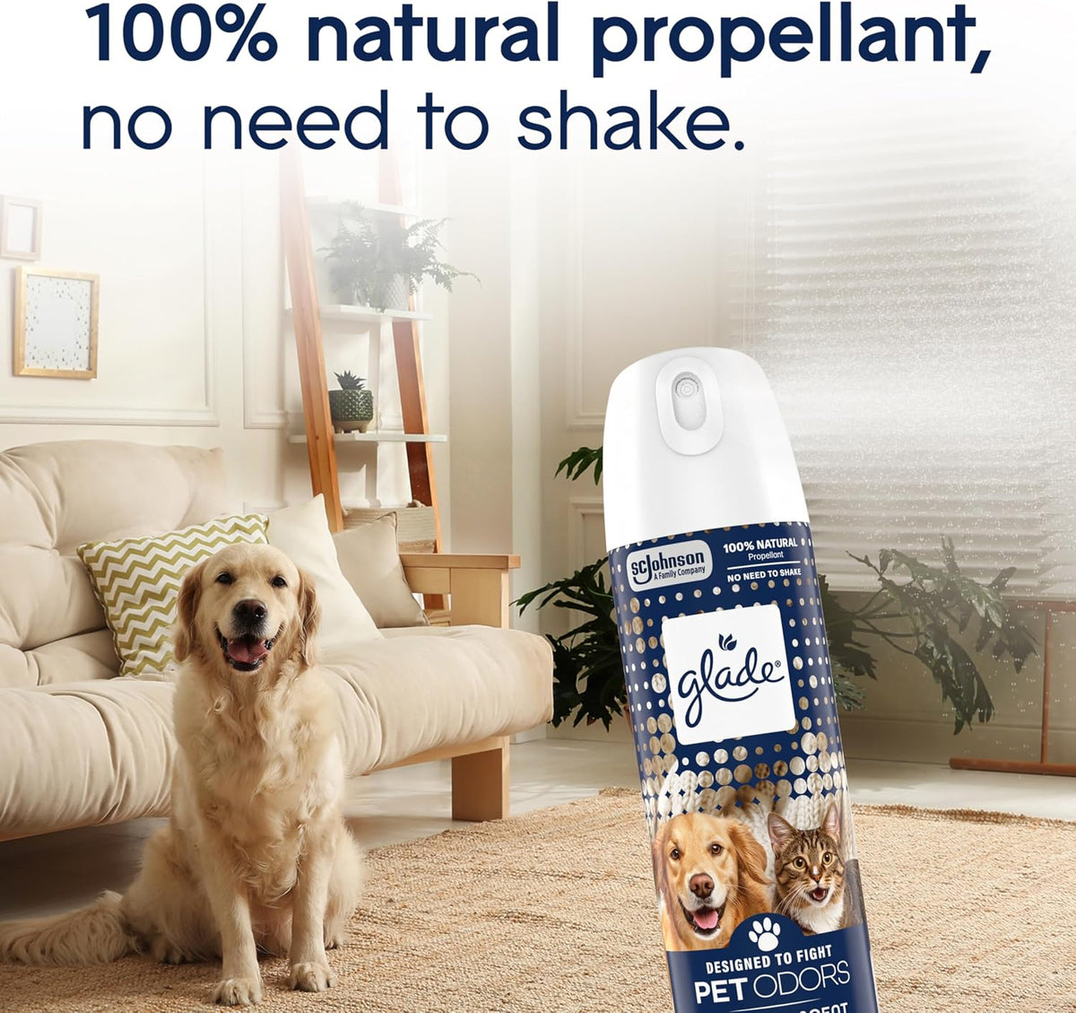 Air Freshener Room Spray, Pet Fresh Scent, Odor Fighting to Deliver Long Lasting Freshness, 7.3 Oz, 6 Count
