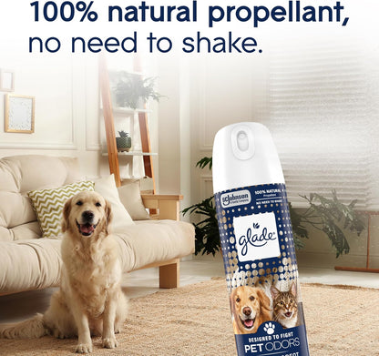 Air Freshener Room Spray, Pet Fresh Scent, Odor Fighting to Deliver Long Lasting Freshness, 7.3 Oz, 6 Count