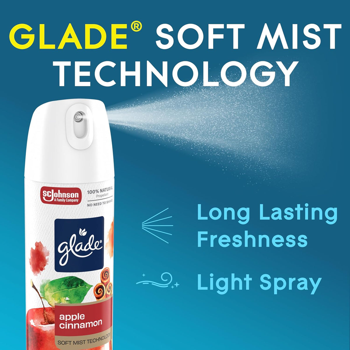 Air Freshener Room Spray, Pet Fresh Scent, Odor Fighting to Deliver Long Lasting Freshness, 7.3 Oz, 6 Count