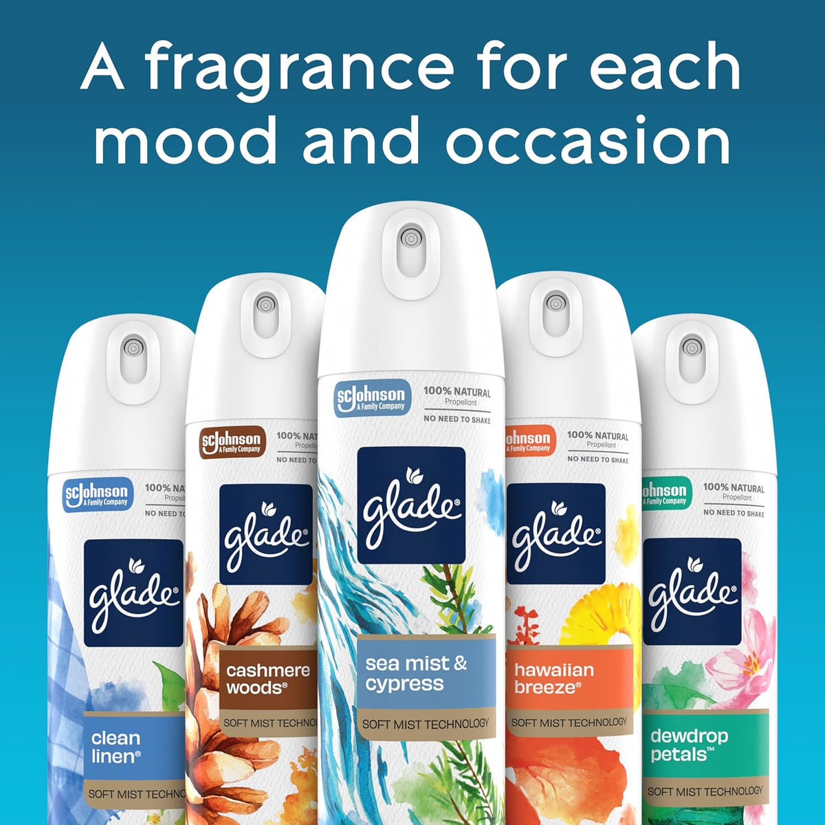 Air Freshener Room Spray, Pet Fresh Scent, Odor Fighting to Deliver Long Lasting Freshness, 7.3 Oz, 6 Count
