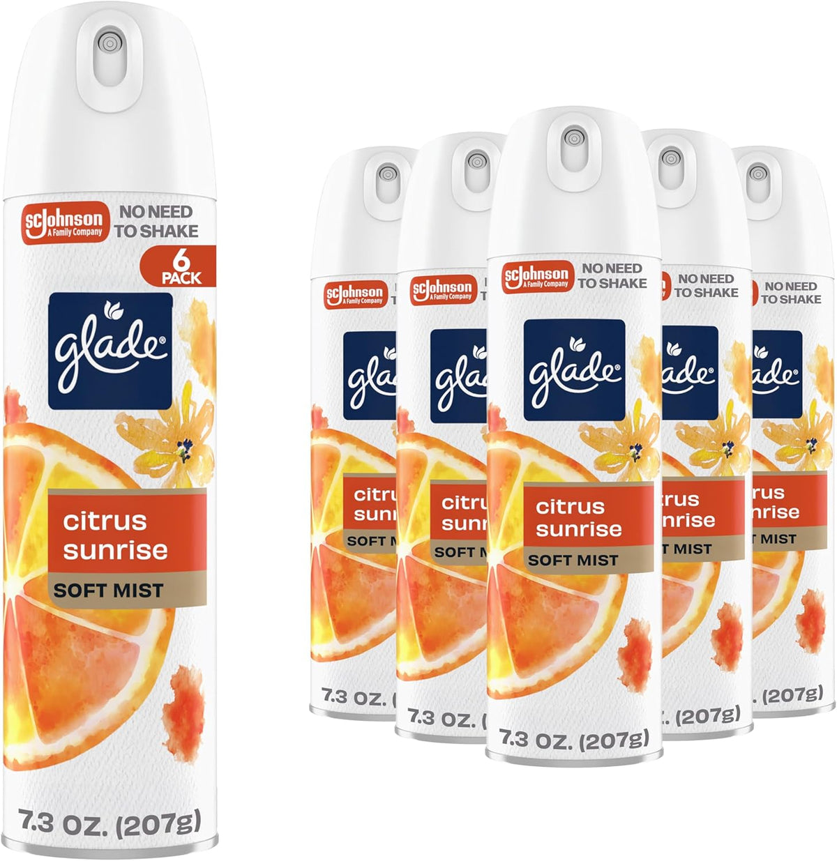 Air Freshener Room Spray, Pet Fresh Scent, Odor Fighting to Deliver Long Lasting Freshness, 7.3 Oz, 6 Count