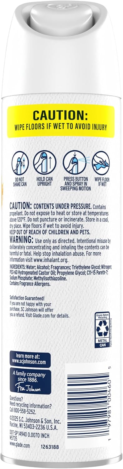 Air Freshener Room Spray, Pet Fresh Scent, Odor Fighting to Deliver Long Lasting Freshness, 7.3 Oz, 6 Count