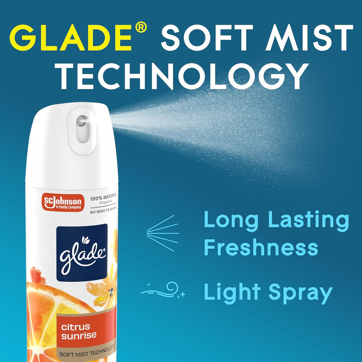 Air Freshener Room Spray, Pet Fresh Scent, Odor Fighting to Deliver Long Lasting Freshness, 7.3 Oz, 6 Count