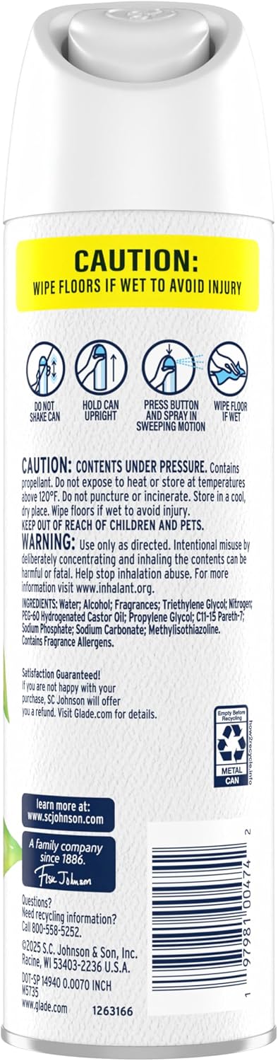 Air Freshener Room Spray, Pet Fresh Scent, Odor Fighting to Deliver Long Lasting Freshness, 7.3 Oz, 6 Count
