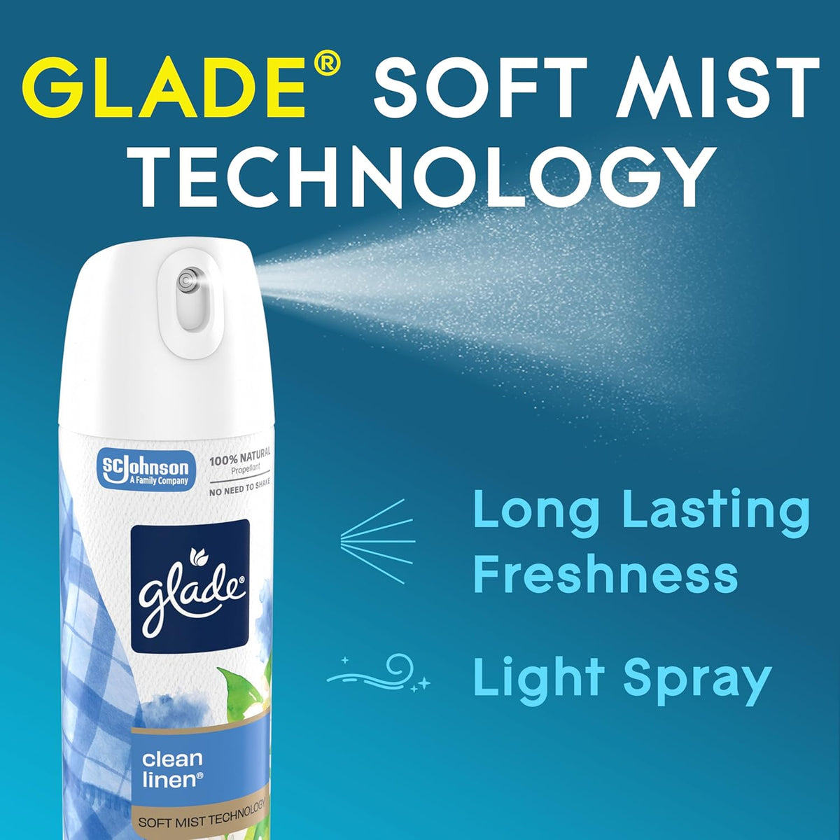 Air Freshener Room Spray, Pet Fresh Scent, Odor Fighting to Deliver Long Lasting Freshness, 7.3 Oz, 6 Count