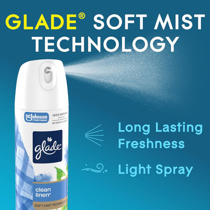 Air Freshener Room Spray, Pet Fresh Scent, Odor Fighting to Deliver Long Lasting Freshness, 7.3 Oz, 6 Count