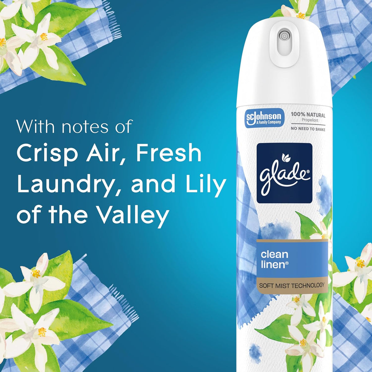 Air Freshener Room Spray, Pet Fresh Scent, Odor Fighting to Deliver Long Lasting Freshness, 7.3 Oz, 6 Count