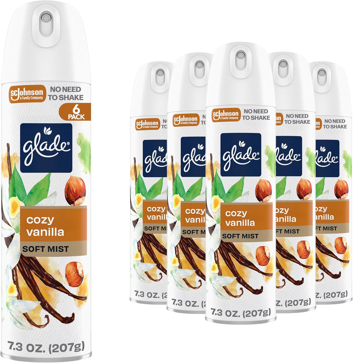 Air Freshener Room Spray, Pet Fresh Scent, Odor Fighting to Deliver Long Lasting Freshness, 7.3 Oz, 6 Count