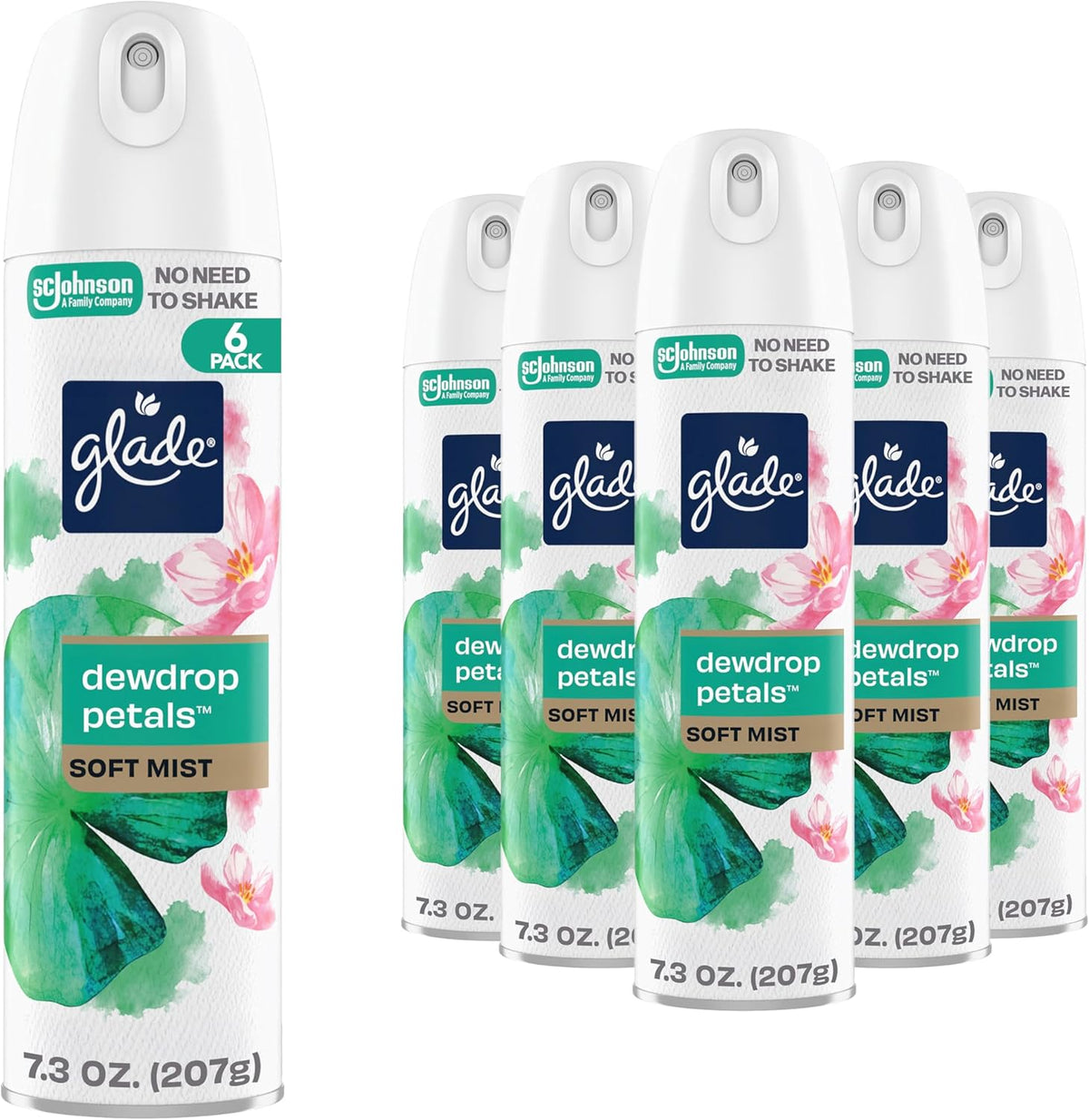 Air Freshener Room Spray, Pet Fresh Scent, Odor Fighting to Deliver Long Lasting Freshness, 7.3 Oz, 6 Count