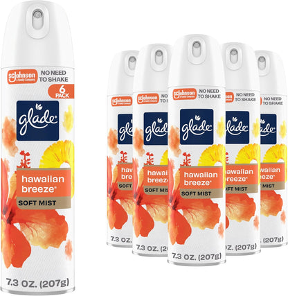 Air Freshener Room Spray, Pet Fresh Scent, Odor Fighting to Deliver Long Lasting Freshness, 7.3 Oz, 6 Count