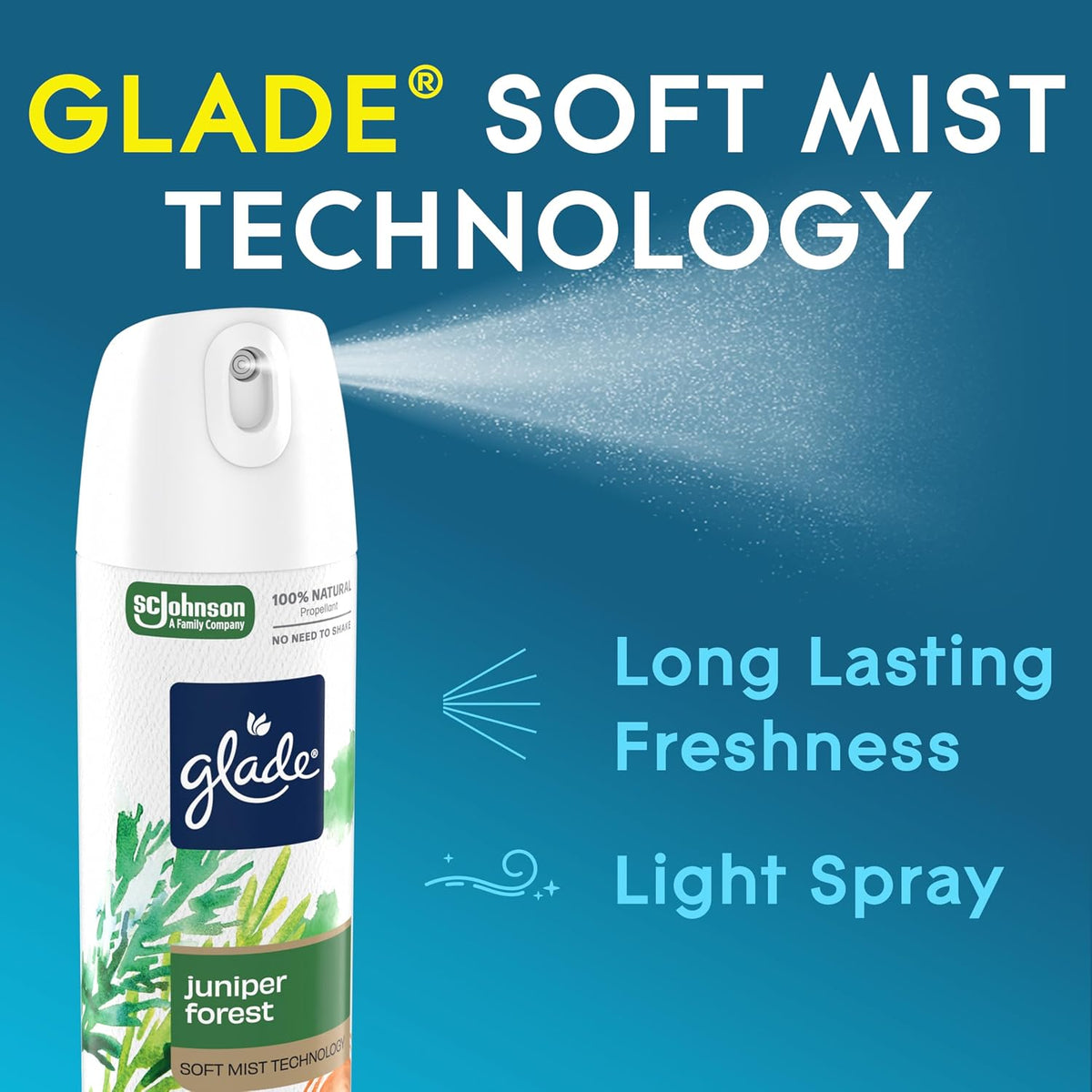 Air Freshener Room Spray, Pet Fresh Scent, Odor Fighting to Deliver Long Lasting Freshness, 7.3 Oz, 6 Count