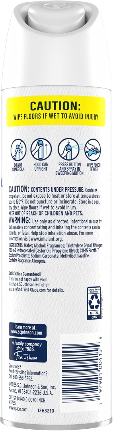 Air Freshener Room Spray, Pet Fresh Scent, Odor Fighting to Deliver Long Lasting Freshness, 7.3 Oz, 6 Count