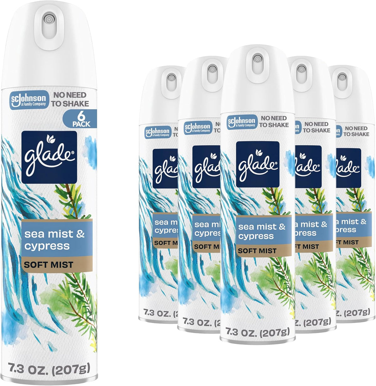 Air Freshener Room Spray, Pet Fresh Scent, Odor Fighting to Deliver Long Lasting Freshness, 7.3 Oz, 6 Count