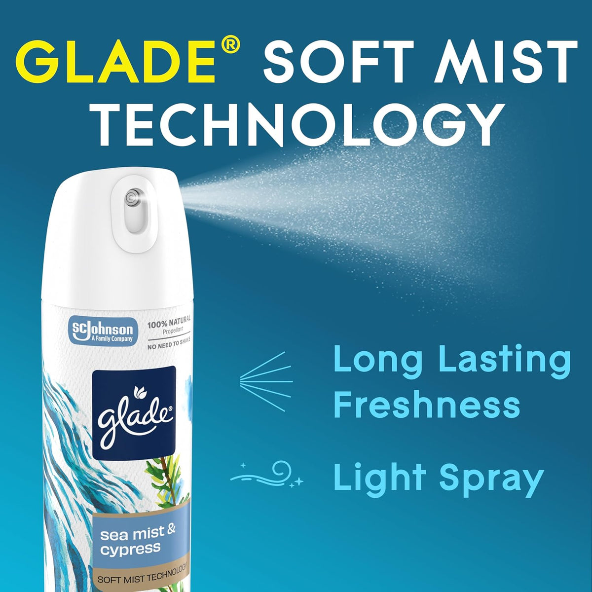 Air Freshener Room Spray, Pet Fresh Scent, Odor Fighting to Deliver Long Lasting Freshness, 7.3 Oz, 6 Count