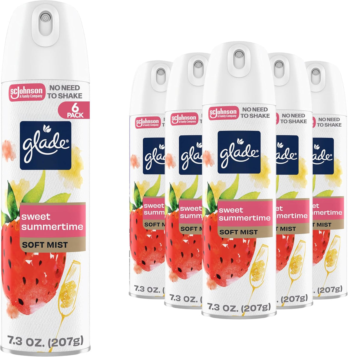 Air Freshener Room Spray, Pet Fresh Scent, Odor Fighting to Deliver Long Lasting Freshness, 7.3 Oz, 6 Count