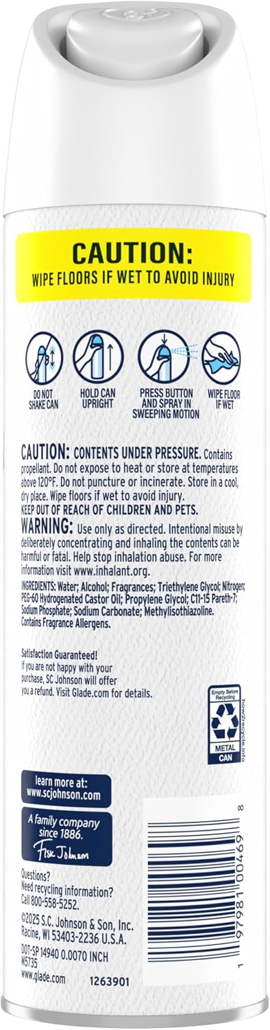 Air Freshener Room Spray, Pet Fresh Scent, Odor Fighting to Deliver Long Lasting Freshness, 7.3 Oz, 6 Count