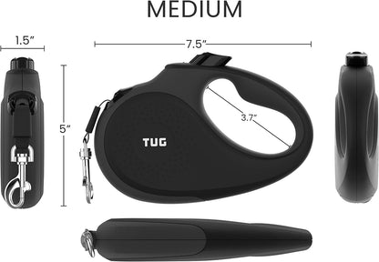 Original Retractable Dog Leash, 16 ft (Large, White)