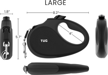 Original Retractable Dog Leash, 16 ft (Large, White)
