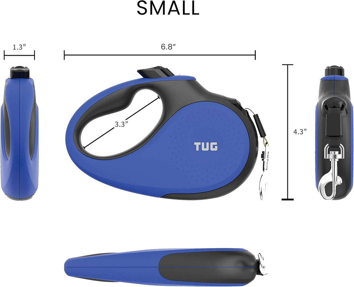 Original Retractable Dog Leash, 16 ft (Large, White)
