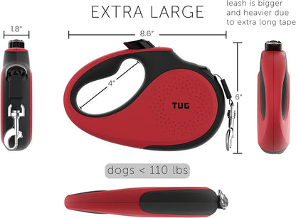 Original Retractable Dog Leash, 16 ft (Large, White)