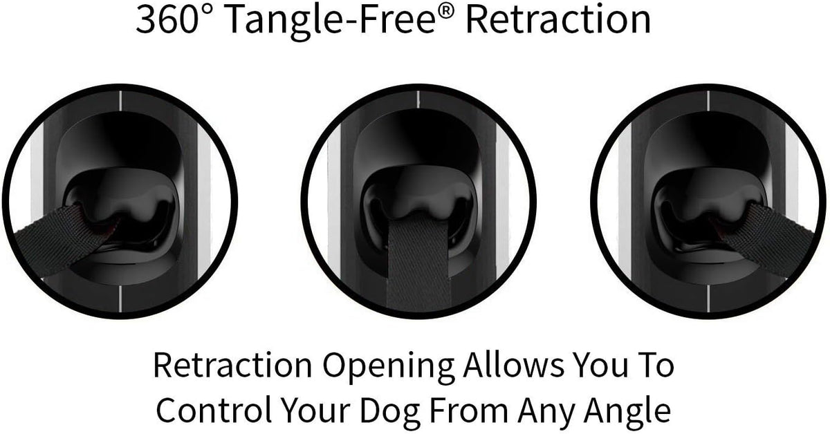 Original Retractable Dog Leash, 16 ft (Large, White)