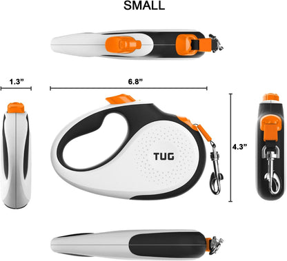 Original Retractable Dog Leash, 16 ft (Large, White)