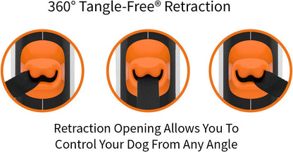 Original Retractable Dog Leash, 16 ft (Large, White)