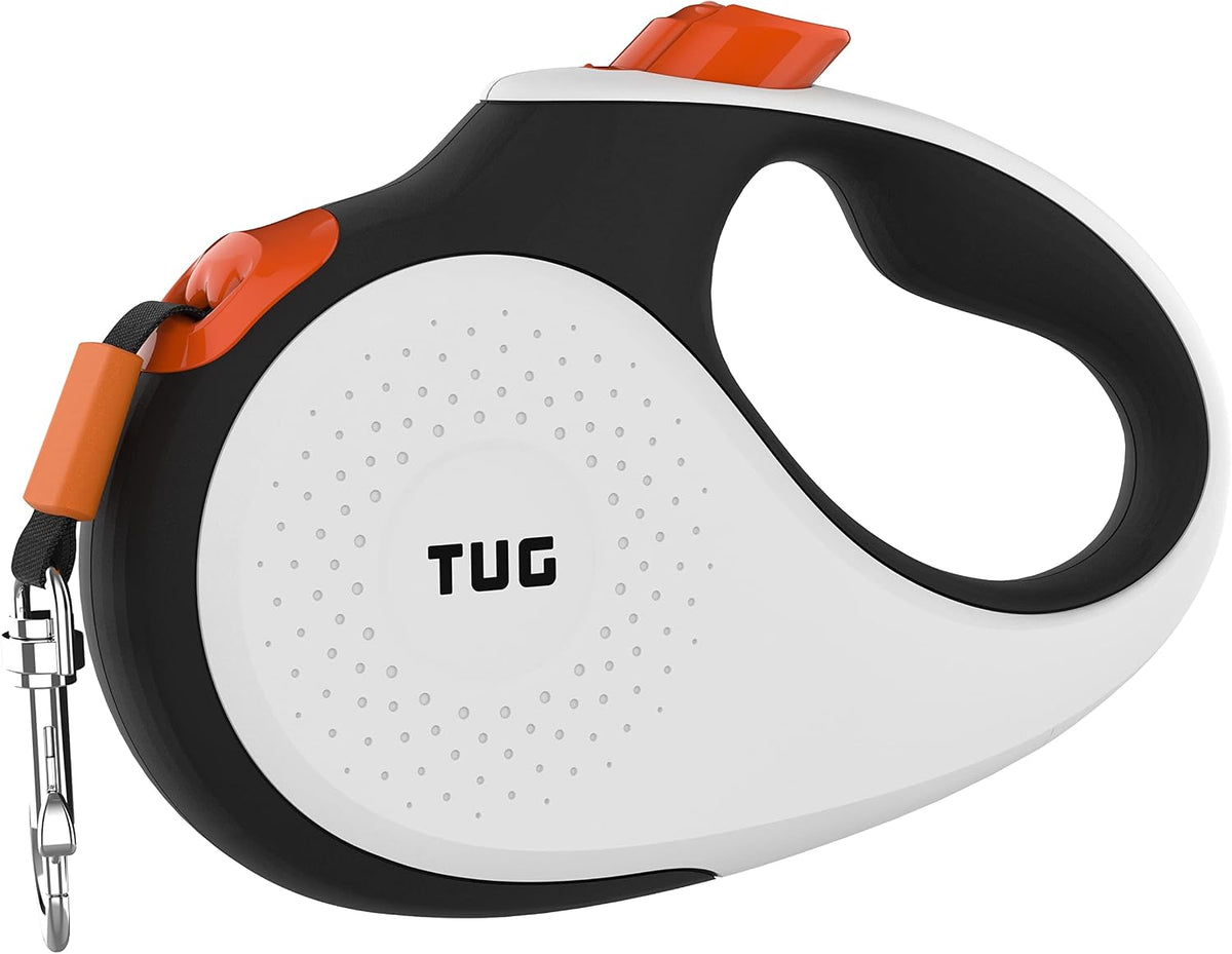 Original Retractable Dog Leash, 16 ft (Large, White)
