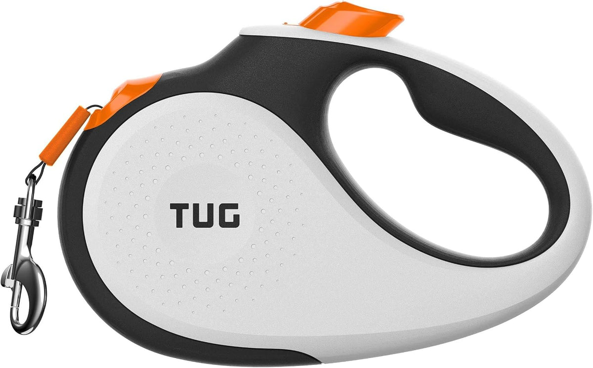 Original Retractable Dog Leash, 16 ft (Large, White)