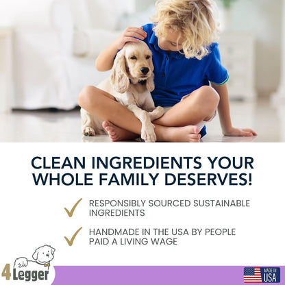 All Natural Organic Oatmeal Dog Shampoo for Itchy Skin with Aloe, Coconut & Lavender Essential Oil, Hypoallergenic, Moisturizing for Normal, Dry, Itchy, or Sensitive Skin, USA Made, 16 oz