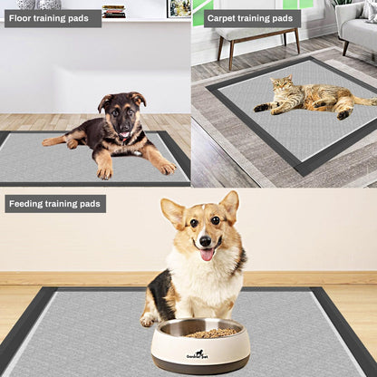 Charcoal Puppy Pads, XL 28"x34", All Edge-Wrapped, Odor-Control Thick Pad