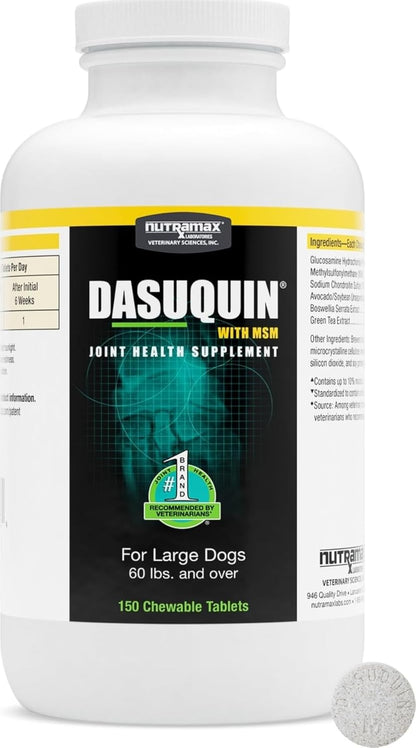 Nutramax Dasuquin MSM Joint Supplement, Large Dogs Chewable Tablets