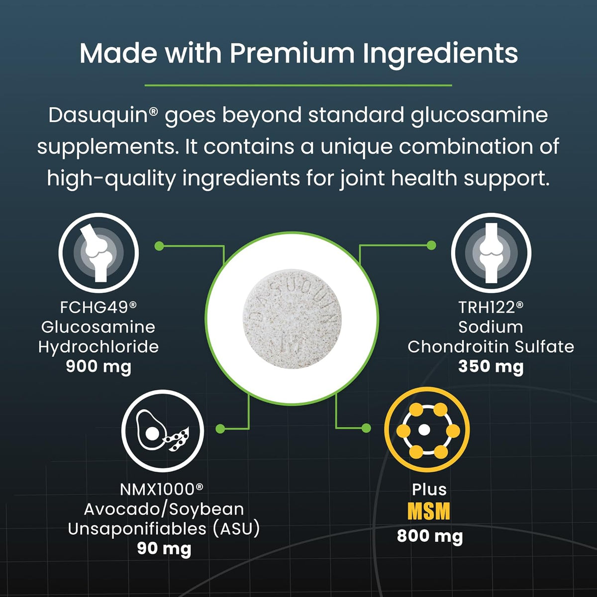 Nutramax Dasuquin MSM Joint Supplement, Large Dogs Chewable Tablets