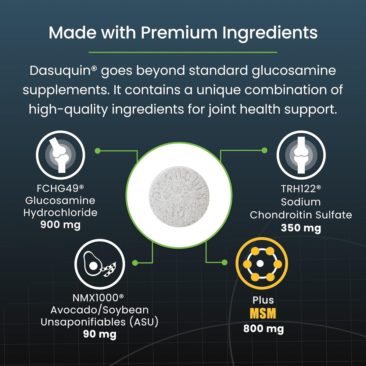 Nutramax Dasuquin MSM Joint Supplement, Large Dogs Chewable Tablets