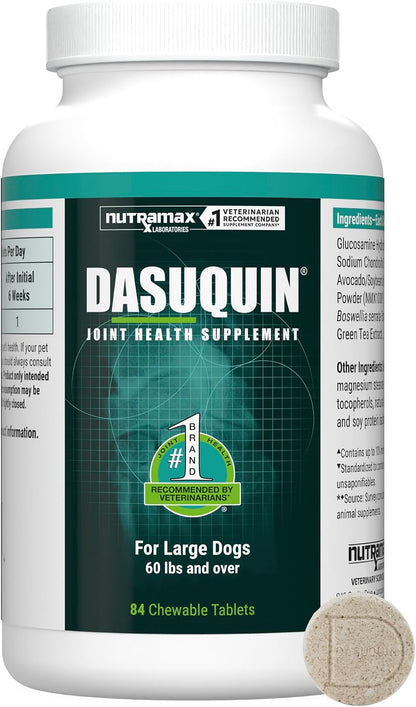 Nutramax Dasuquin MSM Joint Supplement, Large Dogs Chewable Tablets