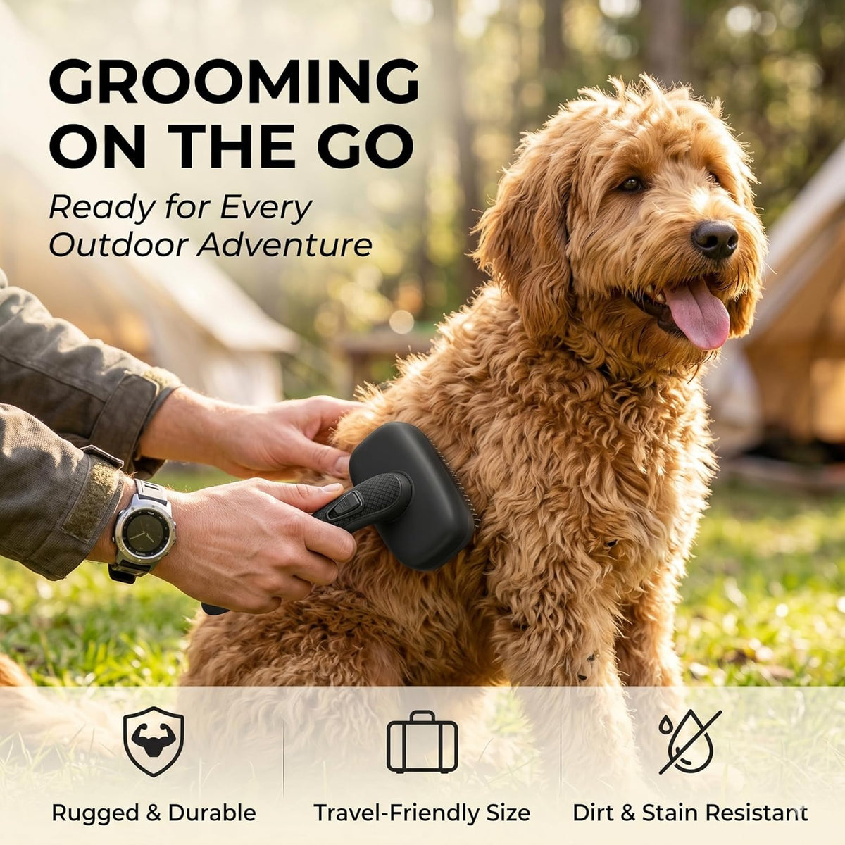 Self Cleaning Slicker Brush for Dog and Cat Shedding | Skin Friendly Deshedding Brush for Short or Long Haired Dogs & Cats, One-Click Retractable for Easy Cleaning Flying Hair