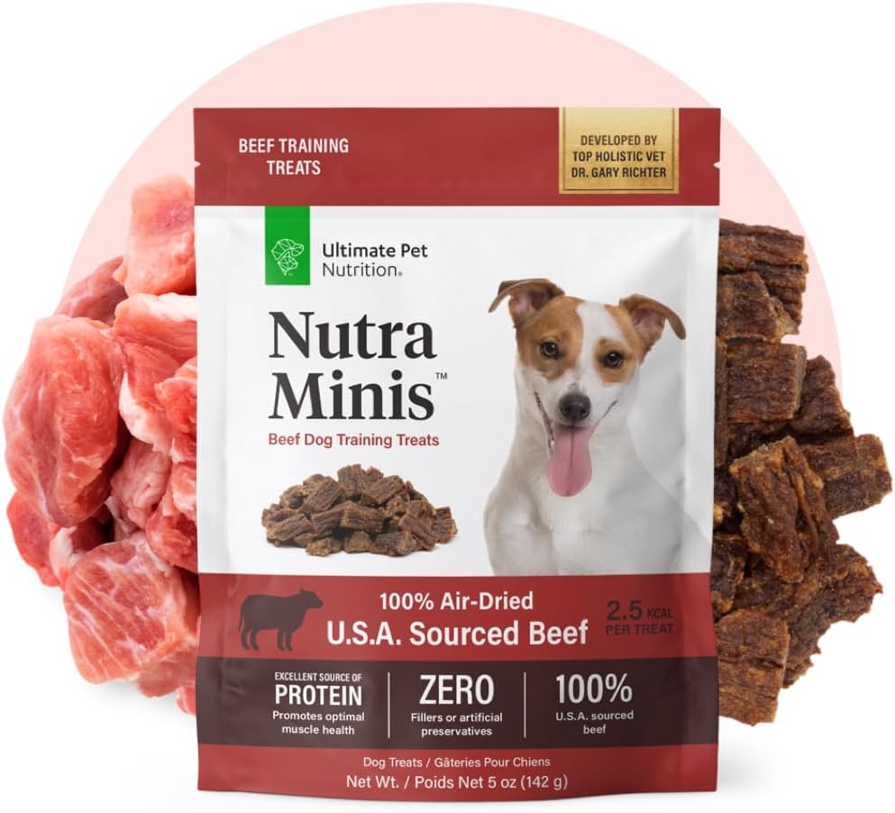 Nutra Minis Air-Dried Dog Training Treats, Beef