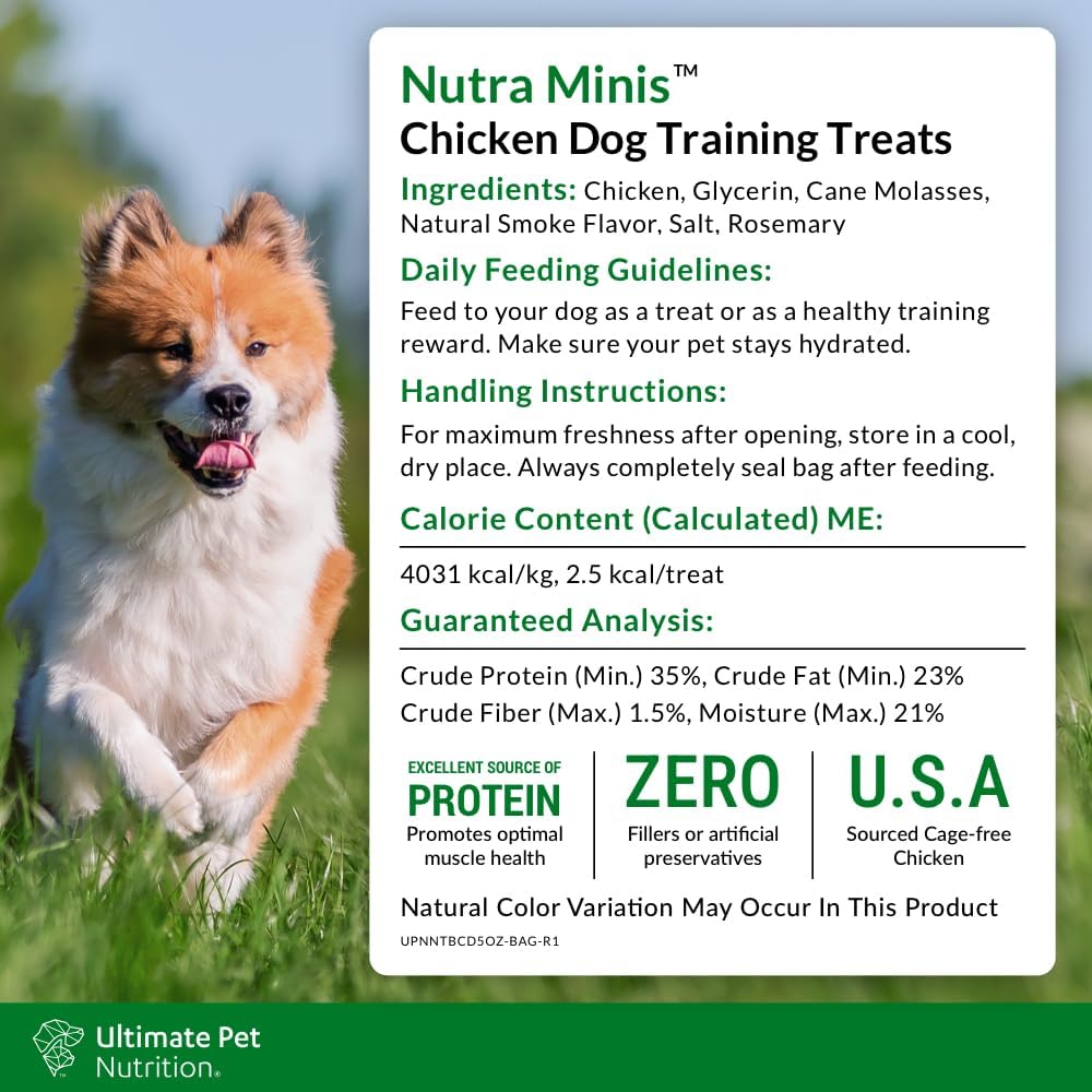 Nutra Minis Air-Dried Dog Training Treats, Beef